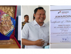 Ketum BPC-HIPMI Morowali Terima Penghargaan ” The Best Of Comercial Fuel Sales Growth”