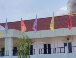 Kantor Kpu Morowali Terbakar Saat Rapat  PSU, Kapolres “ Besok Akan Di lakukan Labfor “