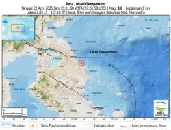 Aktifitas Sesar Matano Segmen Geressa Guncang Morowali Sejak 20 April 2025