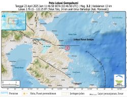Sesar Matano Segmen Geresa Kembali Guncang Bahodopi 23 April 2025