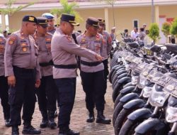 Kapolres Morowali Pimpin Pengecekan Kendaraan Operasional
