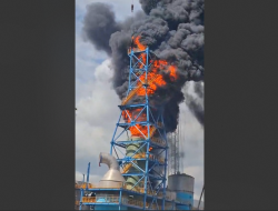 Pabrik HPAL PT. SLNC di PT. IMIIP Terbakar, di Duga Akibat Percikan Pengelasan