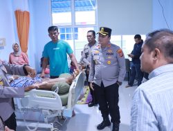 Jenguk Korban Insiden Matarape di RSUD, Kapolres Morowali Garansi Hukum Tegak Lurus